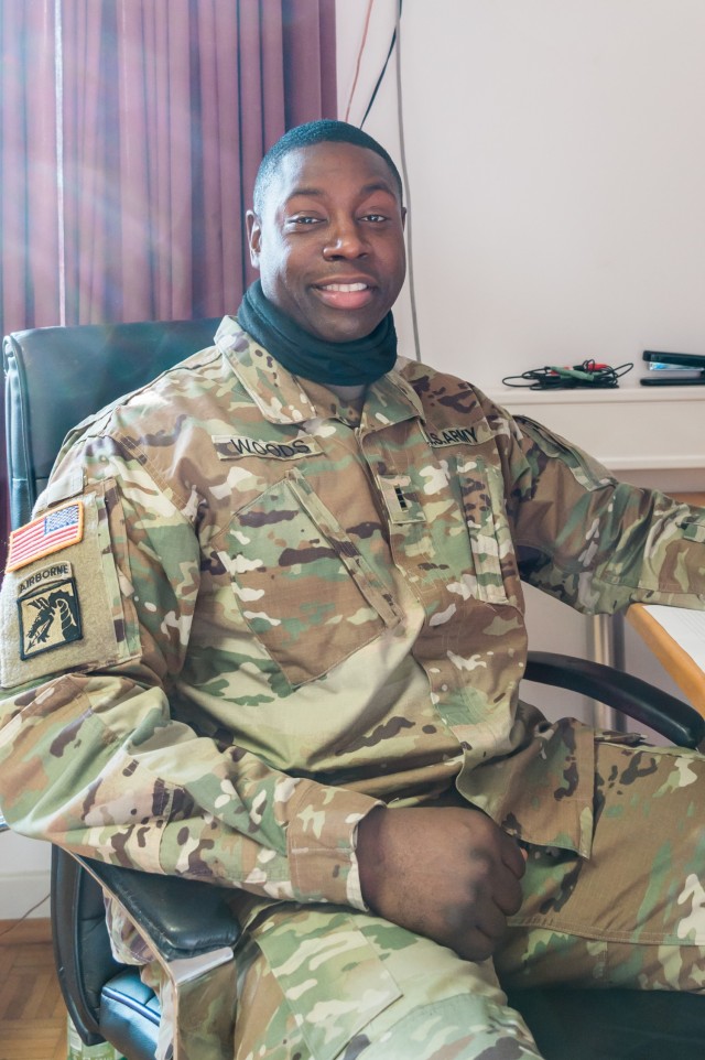 WIESBADEN, Germany -- Chief Warrant Officer 3 Maurice Woods, officer in charge of the U.S. Army Garrison Wiesbaden trace team, leads the Alpha, Bravo and Charlie sections as the COVID-19 pandemic continues Jan. 11, 2020.