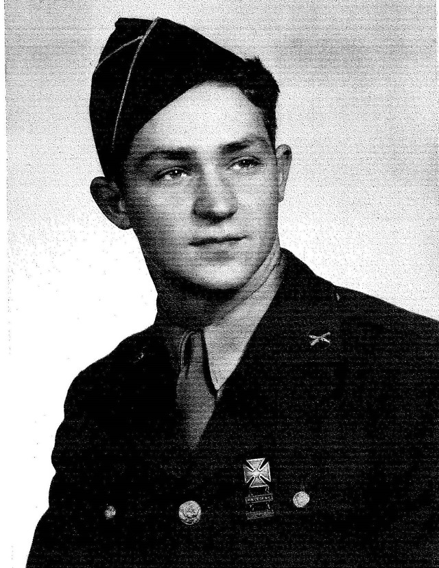 Pfc. Richard Idstein in his U.S. Army uniform during World War Two.  The Chicago native served in an intelligence and reconnaissance squad with the 106th Infantry Division at the Battle of the Bulge. The battle started December 16th, 1944 and ended January 25th, 1945. Soldiers endured record-breaking cold weather and suffered from cold weather injuries including frostbite and trench foot. According to the Department of Defense approximately 19,000 Soldiers were killed, 47, 500 wounded and over 23,000 listed as missing in action.
