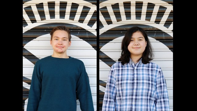 Alex Ala, 17, left, and Rachel Perry, 17, are seniors at Zama Middle High School at Camp Zama, Japan, and candidates for the 2021 U.S. Presidential Scholars Program.