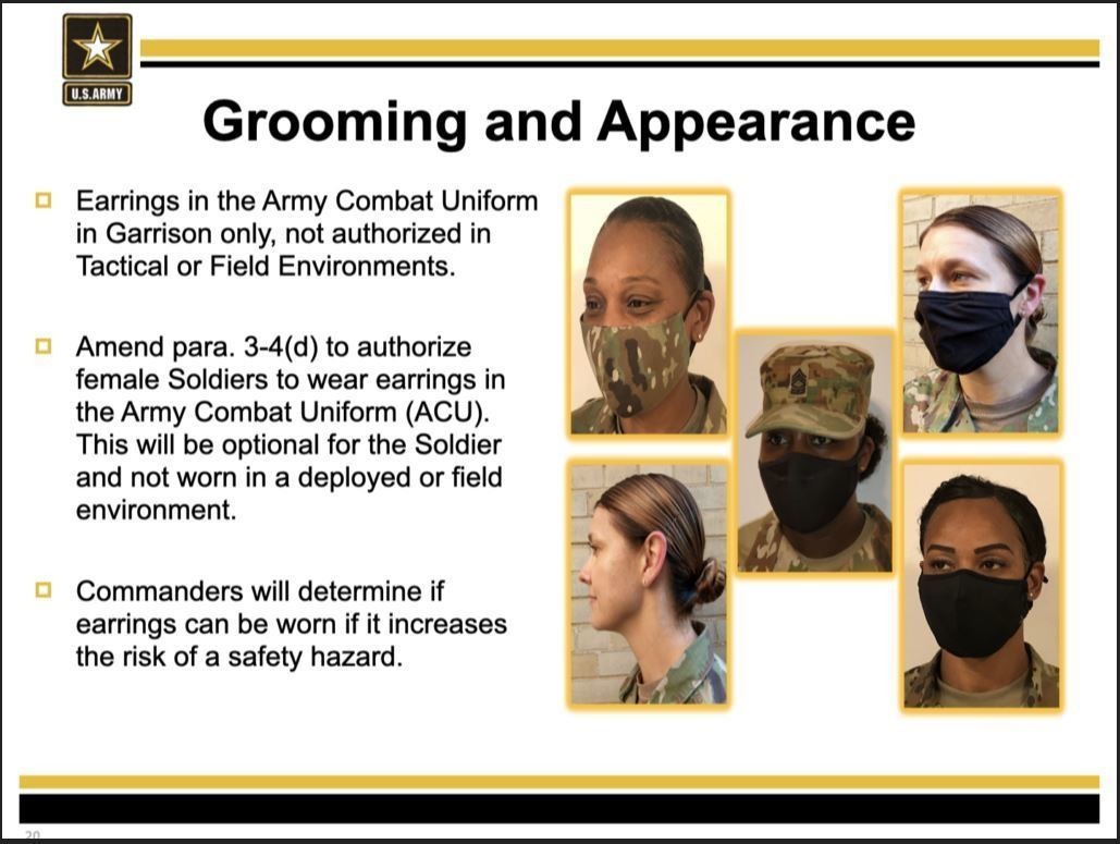 Revised Army regulation and grooming standards support diversity, equity  and inclusion and people first priority U. | Article | The United States  Army