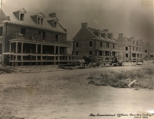 NCO quarters under construction.