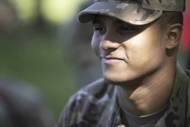 U.S. Army Sgt. Eduardo Hiraldo poses for a photo.