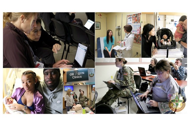 A collection of images of the Department of Obstetrics and Gynecology at work at Madigan Army Medical Center on Joint Base Lewis-McChord, Wash. 