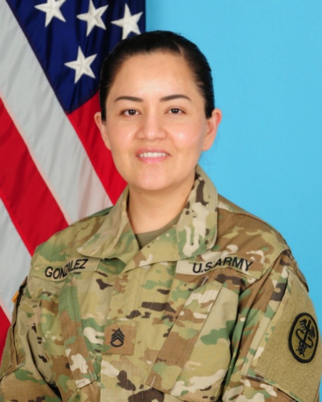 Staff Sgt. Perla Gonzalez, who is assigned to U.S. Army Medical Department Activity-Bavaria in Vilseck, Germany, is one of the first NCOs to be accepted into the Army&#39;s Funded Legal Education Program. 