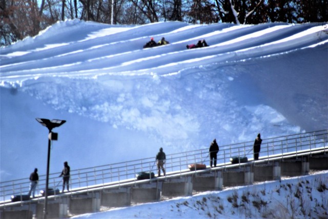Personnel with Royall Middle School of Elroy, Wis., enjoy a school-specific snowtubing event Jan. 22, 2021, at Whitetail Ridge Ski Area at Fort McCoy, Wis. Whitetail Ridge, part of Fort McCoy’s Pine View Recreation Area, offers a variety of...