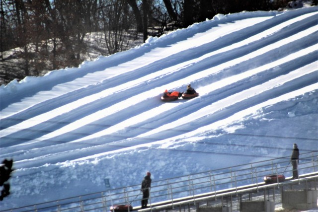 Personnel with Royall Middle School of Elroy, Wis., enjoy a school-specific snowtubing event Jan. 22, 2021, at Whitetail Ridge Ski Area at Fort McCoy, Wis. Whitetail Ridge, part of Fort McCoy’s Pine View Recreation Area, offers a variety of...