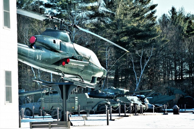 A scene of Equipment Park is shown Jan. 22, 2021, on a snowy day at Fort McCoy, Wis. Equipment Park is inside the installation’s historic Commemorative Area. The Equipment Park is an outdoor display of historic and present-day equipment...