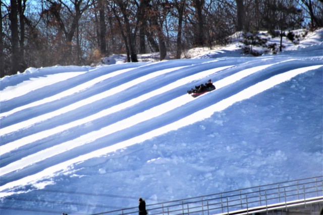 Personnel with Royall Middle School of Elroy, Wis., enjoy a school-specific snowtubing event Jan. 22, 2021, at Whitetail Ridge Ski Area at Fort McCoy, Wis. Whitetail Ridge, part of Fort McCoy’s Pine View Recreation Area, offers a variety of...