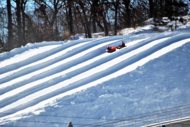 Personnel with Royall Middle School of Elroy, Wis., enjoy a school-specific snowtubing event Jan. 22, 2021, at Whitetail Ridge Ski Area at Fort McCoy, Wis. Whitetail Ridge, part of Fort McCoy’s Pine View Recreation Area, offers a variety of...
