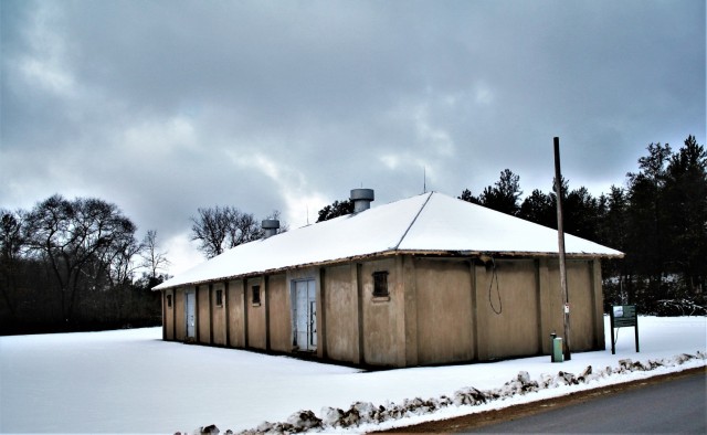 This concrete storehouse, shown Jan. 15, 2021, is the oldest standing building at Fort McCoy, Wis. The building was built in 1911 and its location was once next to the southern spur of the joint Chicago and northwestern-Chicago, Milwaukee, and...
