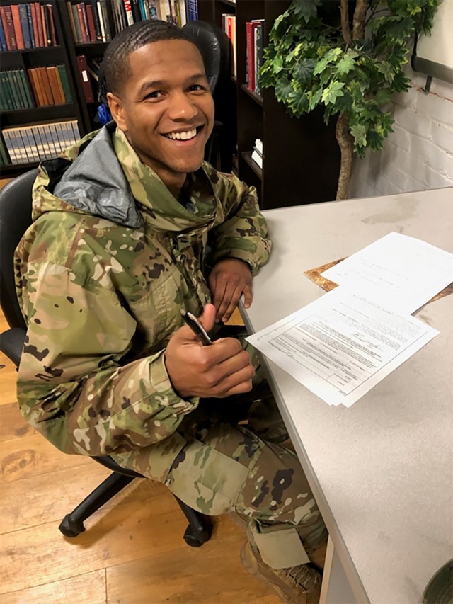 Kentucky State University Cadet Trae Walker hopes his experience as a history major, enlisted Soldier and future officer will allow him to be a leader in a more welcoming and inclusive Army.