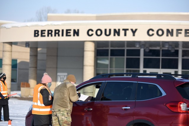 Michigan National Guard support brings optimism during COVID-19 vaccination clinic