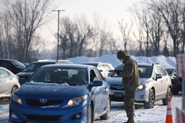 Michigan National Guard support brings optimism during COVID-19 vaccination clinic