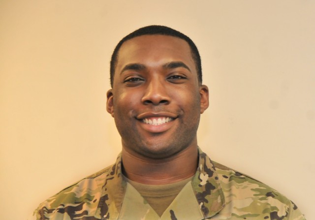 Spc. Darius Ballard is a 68E dental specialist assigned to the Dental Clinic Command at Fort Lee, Va. (U.S. Army photo by T. Anthony Bell)