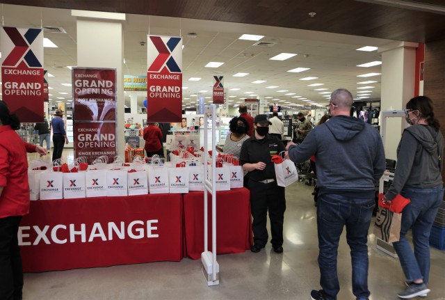 Shoppers in attendance received gift bags as they were welcomed into the updated store.