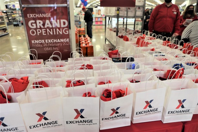 Shoppers in attendance received gift bags as they were welcomed into the updated store.