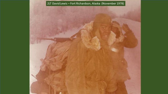 As a young Army officer with the 9th Infantry Division, 2nd Lt. David Lewis led a platoon of 44 enlisted Soldiers through training exercises to prepare for a deployment to Vietnam. One of those was Operation Jack Frost at Fort Richardson, Alaska, which focused on joint operations and training in an Arctic environment. (Courtesy Photo)