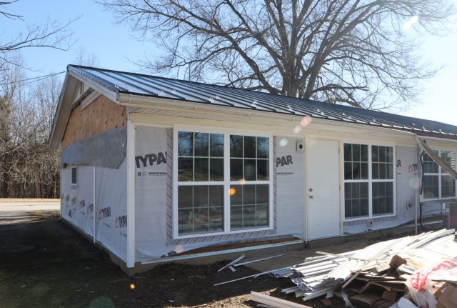 A home in the South Dietz Acres neighborhood undergoes renovations as part of approved out-year funding in 2020. News of the $80 million additional investment allows Knox Hills to provide opportunities for upgrades to more Fort Knox housing.
