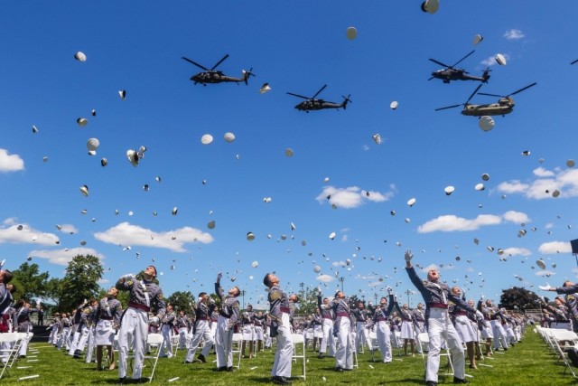 The U.S. Military Academy at West Point held its graduation and commissioning ceremony for the class of 2020 on The Plain in West Point, New York, June 13, 2020. While the academy has made strides against corrosive issues like sexual assault and racism, it still has far more work to do, its superintendent told lawmakers March 2, 2021.