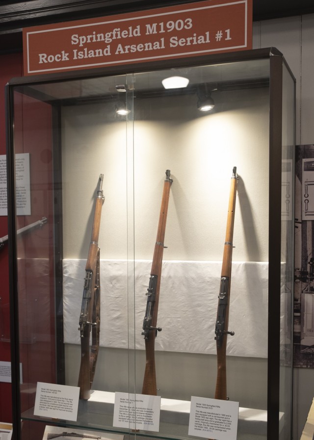 Model 1903 Springfield Rifles were manufactured at Rock Island Arsenal between 1905 and 1921. Some of the earliest examples produced at the Arsenal will be featured in the new exhibits at Rock Island Arsenal Museum.