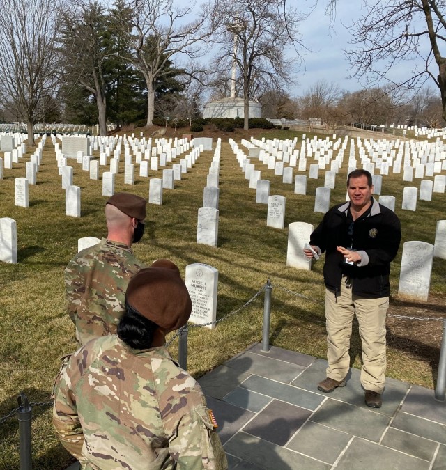 Visiting the Grave of Audie Murphy; ACOET NCOs Broaden their Knowledge