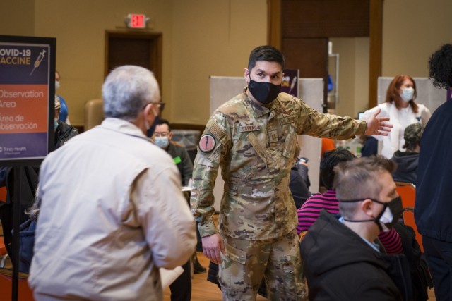 Connecticut Guard assists with vaccinations for school staff