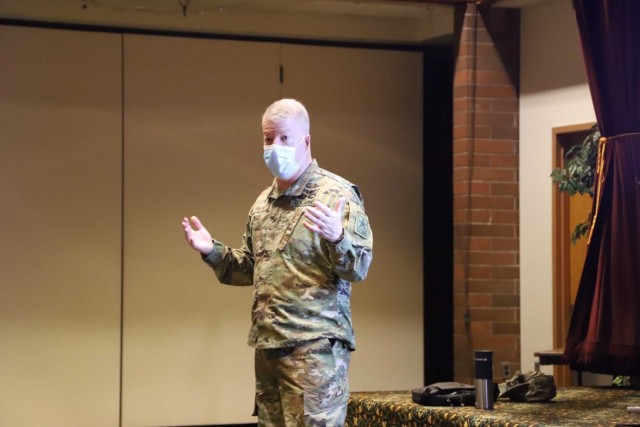CH (Col.) Steve Peck from the Office of the Chief of Chaplains, discusses revitalization and the future of the chaplain corps. This discussion was part of a training event with the Ranger Unit Ministry Teams from the 75th Ranger Regiment.