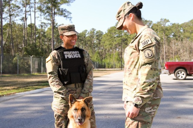 U.S. Army 1st Lt. Alexa Hernandez, an executive officer assigned to 197th Military Police Detachment, 385th Military Police Battalion, at Fort Stewart, Georgia, is from Woodbridge, Virginia. She graduated from Woodbridge Senior High School in 2013. She has a bachelor's degree in economics from the University of Virginia. “I come from a military background with my dad serving for 28 years. I joined to become a leader and positively impact my Soldiers and peers. As a female in the military, there’s definitely a stereotype, but I believe we are one team and one fight. I think having gender-specific roles discredits male and females alike.” (U.S. Army photo by Spc. Daniel Thompson)