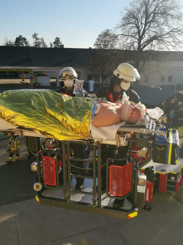 WIESBADEN, Germany - Photo does not show actual injuries (photo credit: USAG Wiesbaden Fire Department)
