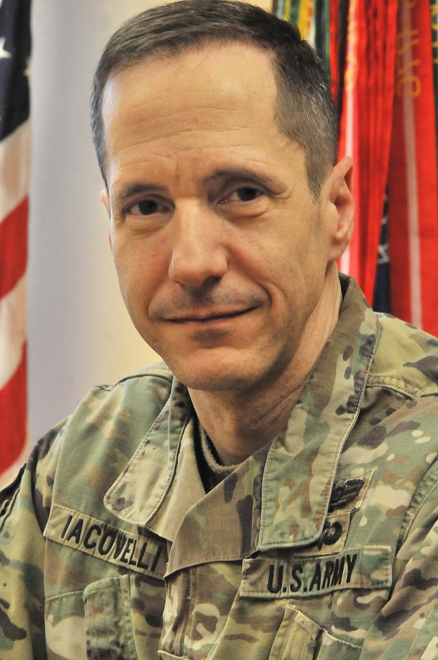 Brig. Gen. Stephen Iacovelli is a Citizen Soldier holding two positions as a reservist – deputy commanding general, Army Reserve, CASCOM; and commanding general, 94th Training Division (Force Sustainment) – but also is an executive with an information technology firm based in North Carolina’s Research Triangle area (photo by T. Anthony Bell).
