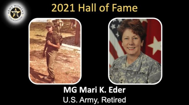 Retired Maj. Gen. Mari K. Eder, who became the first to lead the Army Reserve’s Joint and Special Troops Support Command, as well as be the first full-time deputy chief of the Army Reserve and the first full-time deputy chief of Army Public Affairs, was one of the inductees into the Army Women&#39;s Foundation&#39;s hall of fame during a virtual ceremony March 8, 2021. 