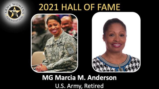 Marcia M. Anderson, the Army&#39;s first Black female Reserve officer to obtain the rank of major general, was one of the inductees into the Army Women&#39;s Foundation&#39;s hall of fame during a virtual ceremony March 8, 2021. 