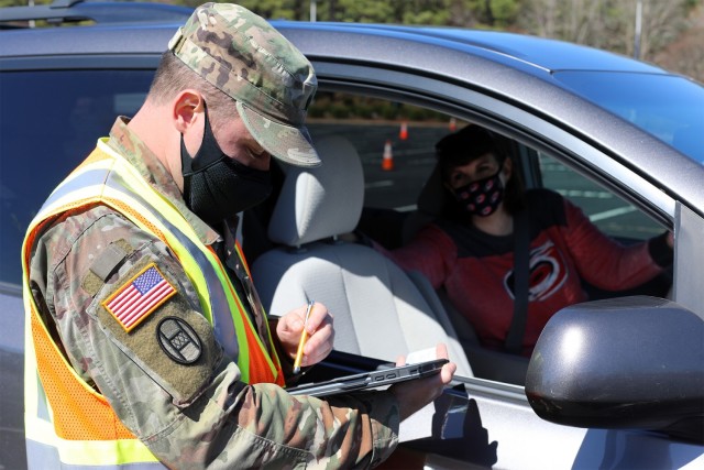 North Carolina Guard supports mass vaccination clinic