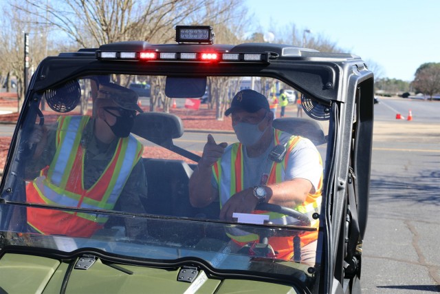 North Carolina Guard supports mass vaccination clinic