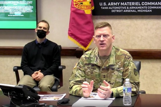 Maj. Gen. Darren Werner, Commanding General Tank-automotive and Armaments Command, conducted his third virtual Town Hall Mar. 10 at the Detroit Arsenal, Michigan.  He discussed many topics including his priorities, the upcoming Extremism Stand-Down, and TACOM’s COVID-19 Vaccination Plan.