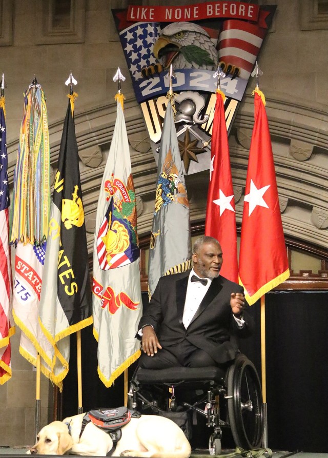 The U.S. Military Academy Class of 2024 achieved its first academic year milestone by celebrating Plebe Weekend March 5-6 at West Point. The festivities kicked off with the Plebe Banquet March 5 at the Cadet Mess Hall. (Above) Guest speaker for...