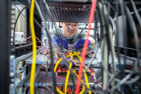 Army-funded research sends entangled qubit states through a communication cable linking one quantum network node to a second node. This research could help lay new groundwork for future quantum communication networks and large scale quantum computers.