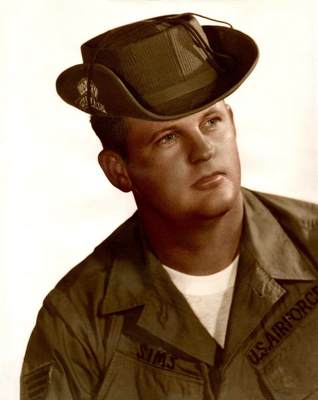 Air Force Master Sgt. Danny William Sims in an official photo from 1967-68. Sims is being honored for his service in Thailand during the Vietnam War as part of the Army Materiel Command’s Vietnam Veteran Commemoration Program.