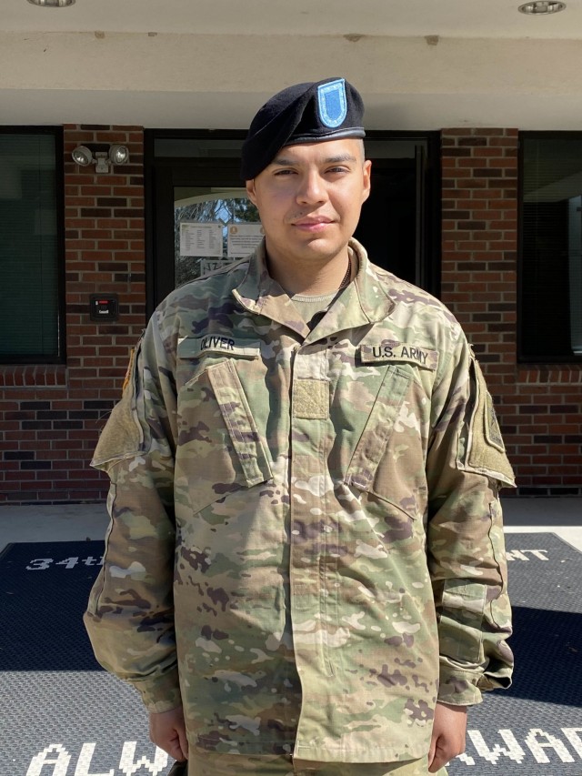 DJ Kenny Oliver, who created songs with dance music duo LMFAO and other big names in the past decade, recently graduated Basic Combat Training at Fort Jackson. Photo by Rebekah O'Donnell