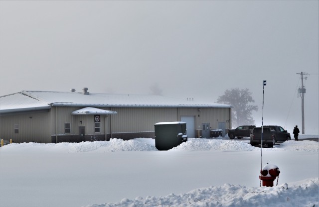 The Fort McCoy Medical Simulation Training Center is shown Feb. 10, 2020, at Fort McCoy, Wis., a day after the installation received 10 inches of fresh snow. The Medical Simulation Training Center provides a standardized set of simulation...