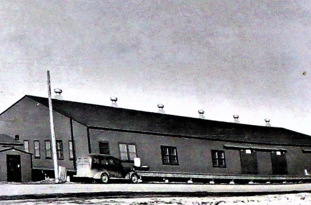 This photo, from April 15, 1940, shows the commissary warehouse that once stood on South Post at Fort McCoy, Wis. The installation was called Camp McCoy in 1940. The photo is one of many found in a forgotten file cabinet in 2020 in one of Fort...