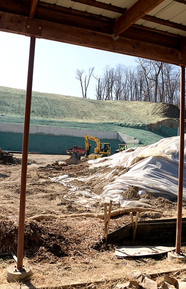 When complete, the expanded 50-meter Kinder Range will have a concrete pad from the firing line to the target area to provide good footing for Department of the Army Police and Military Police completing their Law Enforcement Weapons Training and...