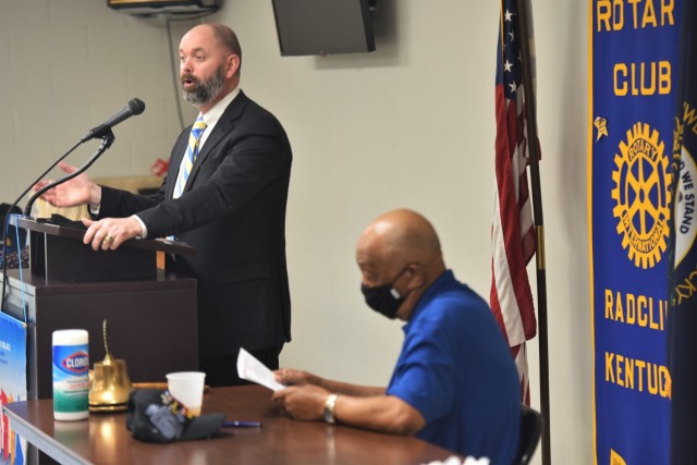 Fort Knox Garrison deputy speaks at Radcliff Rotary Club meeting