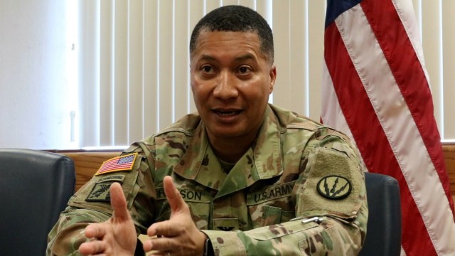 Col. Richard Harrison, Air Defense Artillery School commandant and chief of ADA at Fort Sill, Oklahoma, talks about the parallel importance of career and family goals. Harrison is the school's first African American commandant.