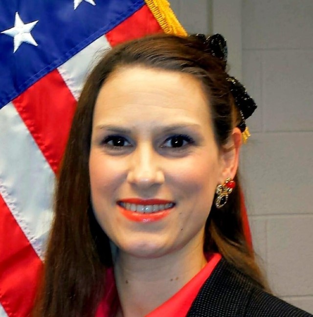 Liv Marvin, an assistant inspector general with the Army Financial Management Command in Indianapolis, is a native of Germany who served in the U.S. Army and became a U.S. citizen in 2012. (U.S. Army photo courtesy of Liv Marvin)