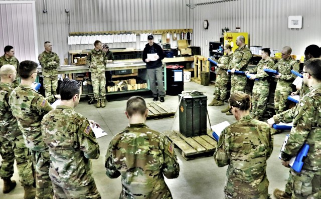 Service members hold training March 4, 2020, at a training area on South Post at Fort McCoy, Wis. Training like this contributed to Fort McCoy’s $1.479 billion local economic impact during fiscal year 2020. Thousands of people train at the...