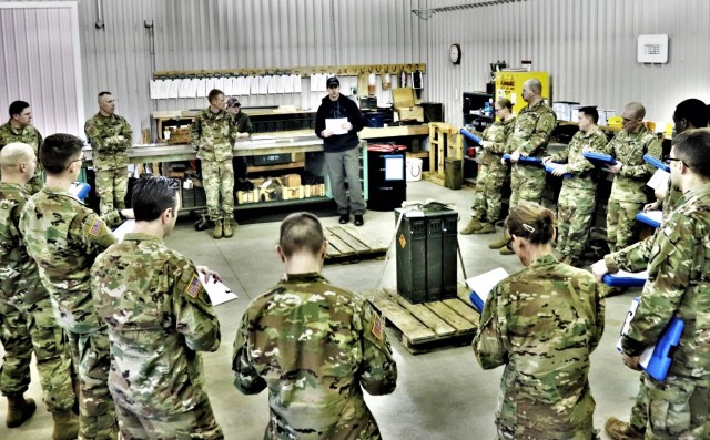 Service members hold training March 4, 2020, at a training area on South Post at Fort McCoy, Wis. Training like this contributed to Fort McCoy’s $1.479 billion local economic impact during fiscal year 2020. Thousands of people train at the installation every year which also translates to money spent in local economies. (U.S. Army Photo by Scott T. Sturkol, Public Affairs Office, Fort McCoy, Wis.)