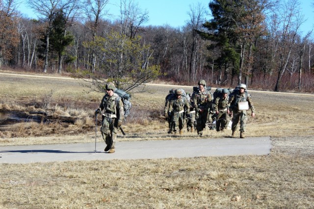 Students in Fort McCoy Cold-Weather Operations Course (CWOC) class 21-05 participate in a cold-weather training scenario March 19, 2021, on South Post at Fort McCoy, Wis. CWOC students are trained on a variety of cold-weather subjects, including...