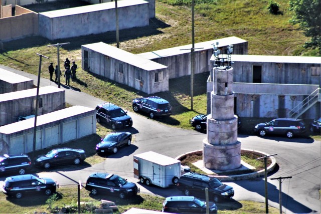 Members of the Wisconsin State Patrol hold training Aug. 4, 2020, at a training area on South Post at Fort McCoy, Wis. Training like this contributed to Fort McCoy's $1.479 billion local economic impact during fiscal year 2020. Thousands of people...