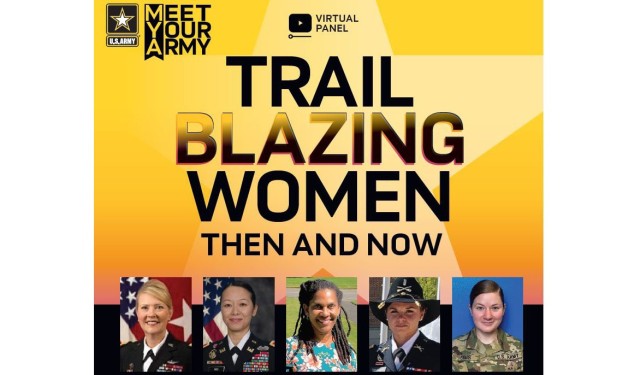 Female Army leaders of past and present participated in a virtual panel to recognize Women’s History Month on March 30, 2021.